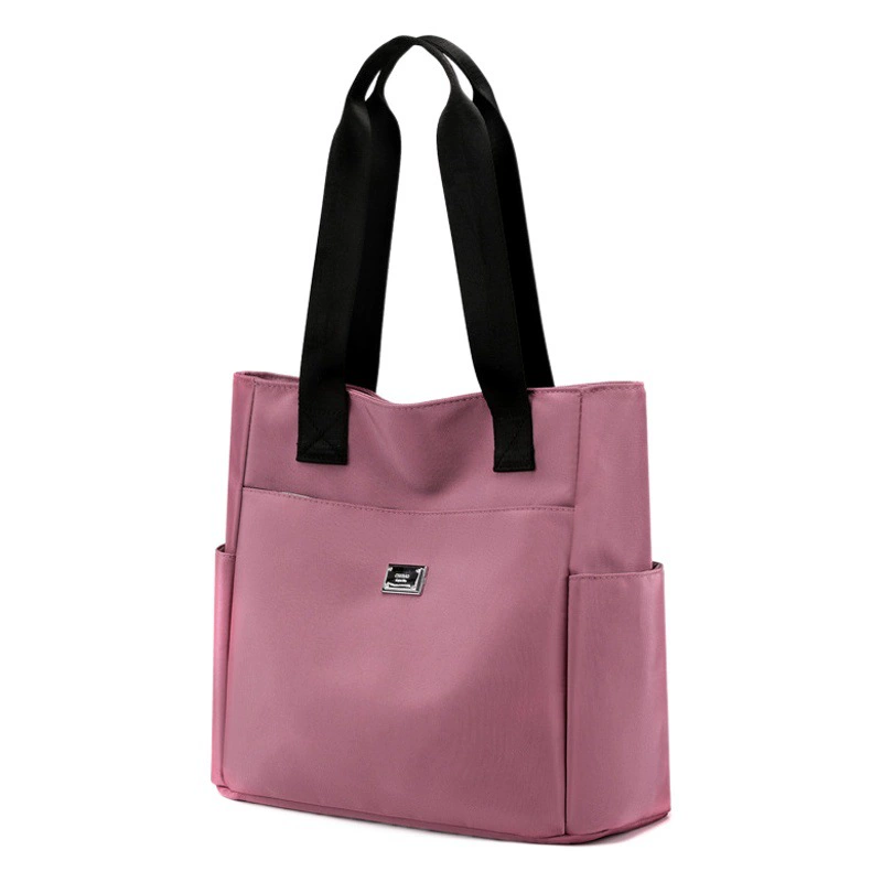 Женская сумка на одно плечо Простая универсальная общая сумка большой емкости с несколькими карманами Модная тканевая сумка для мамы Подарочный заказ с логотипом