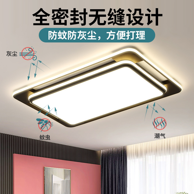 Habitación moderna Dormitorio arte hogareño lámpara de techo lámpara de faro vestíbulo ultra delgada atmósfera lámpara de techo hierro simple sala de estar
