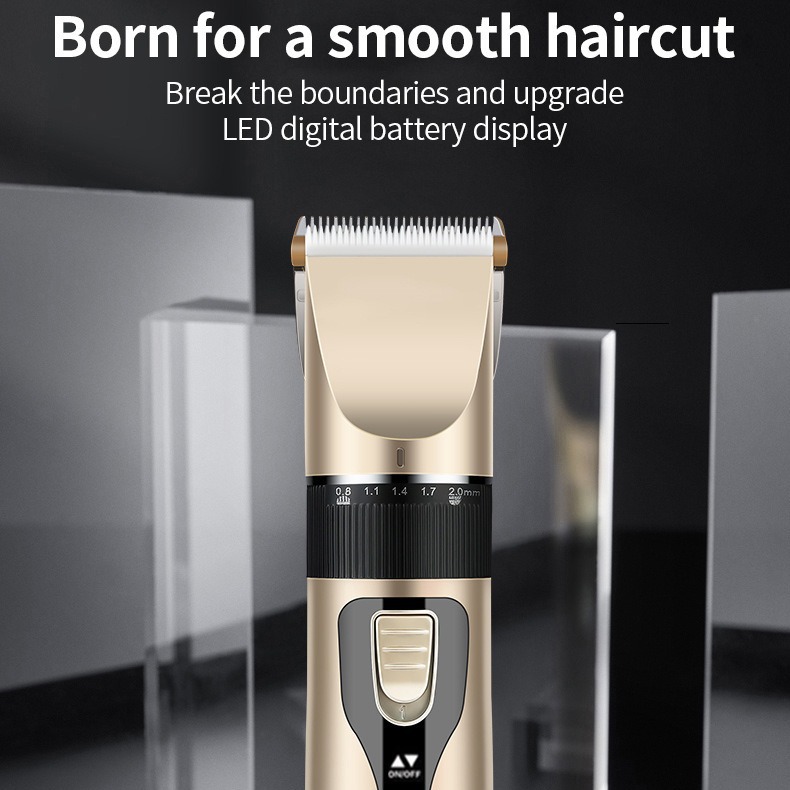 Electric hair clipper hair salon special electric clipper household shaver adult bald hair clipper rechargeable electric clipper