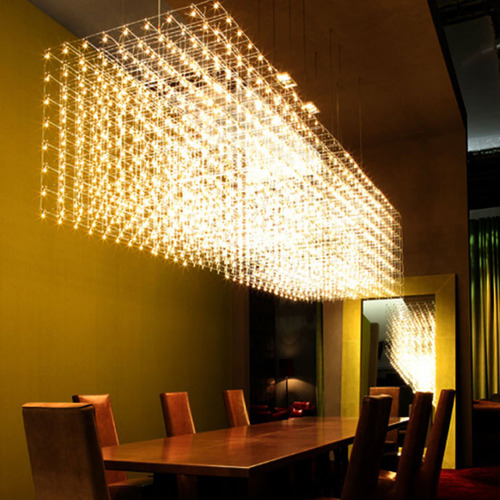 Light Cube Hotel Villa Large Lobby Firefly Chandelier Restaurant Showroom Creative Lighting Personal Art Lamp