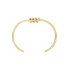 Golden metal gold bracelet stainless steel, European style, simple and elegant design, pink gold