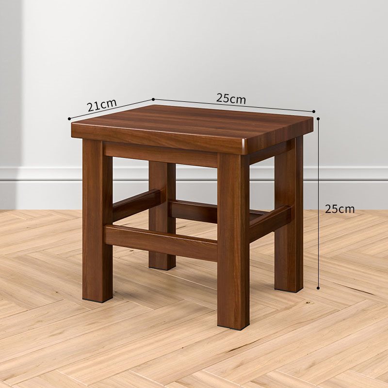 [완성품] 원목사각스툴-월넛색상 25x21x25cm