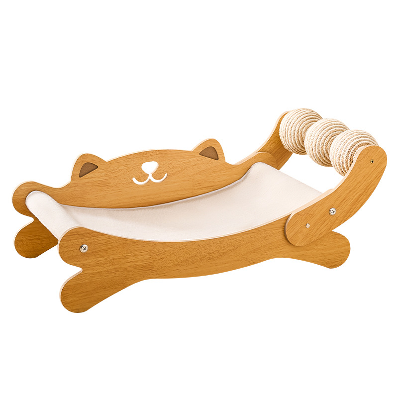 Junta de agarre para gatos de seda, ninja de garras para gatos resistente al desgaste y no descascar, sofá para gatos, garras de molienda, juguete integrado resistente al agarre, almohadilla de descanso