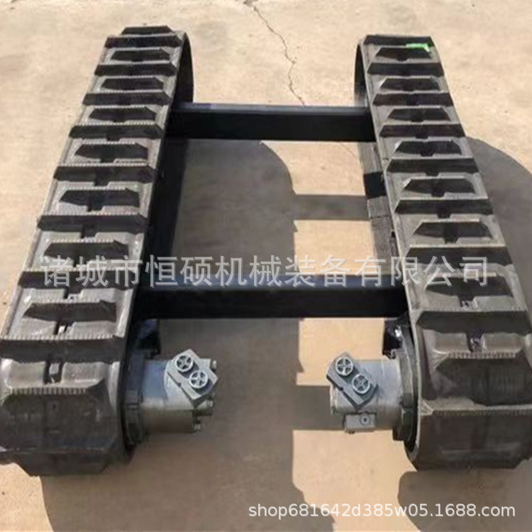 Electric remote control crawler chassis agricultural vehicle rubber walking wireless remote control small excavator chassis