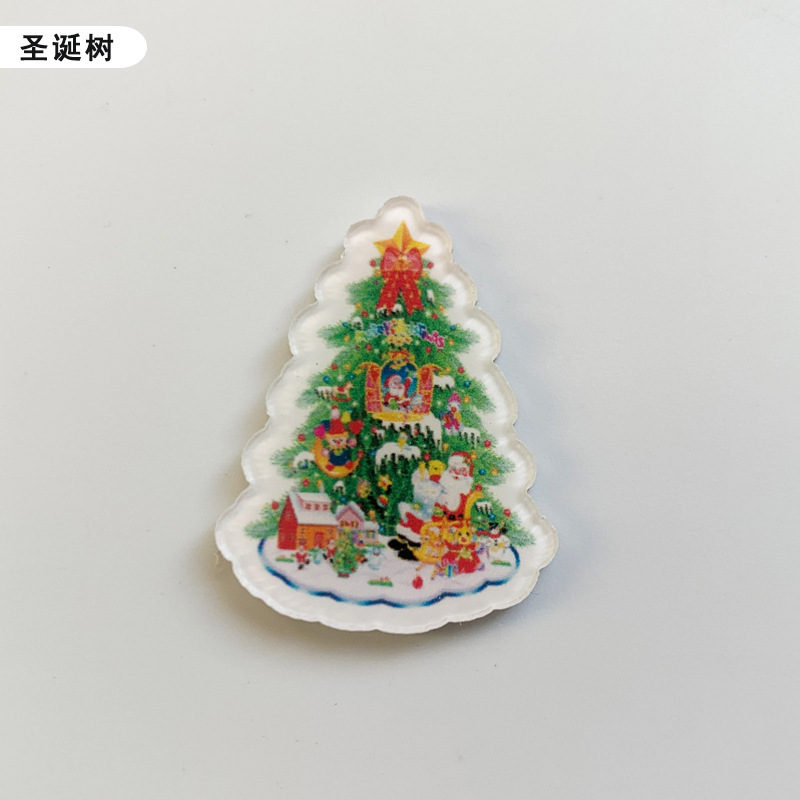 クリスマスアクリルステッカー漫画子供手作りdiy携帯ケースクリーム材料アクセサリー雪だるま|undefined