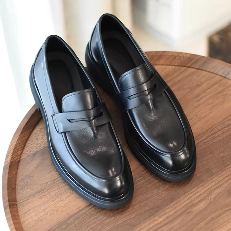 Kişi dəri ayaqqabı - gündəlik loafer və biznes modeli