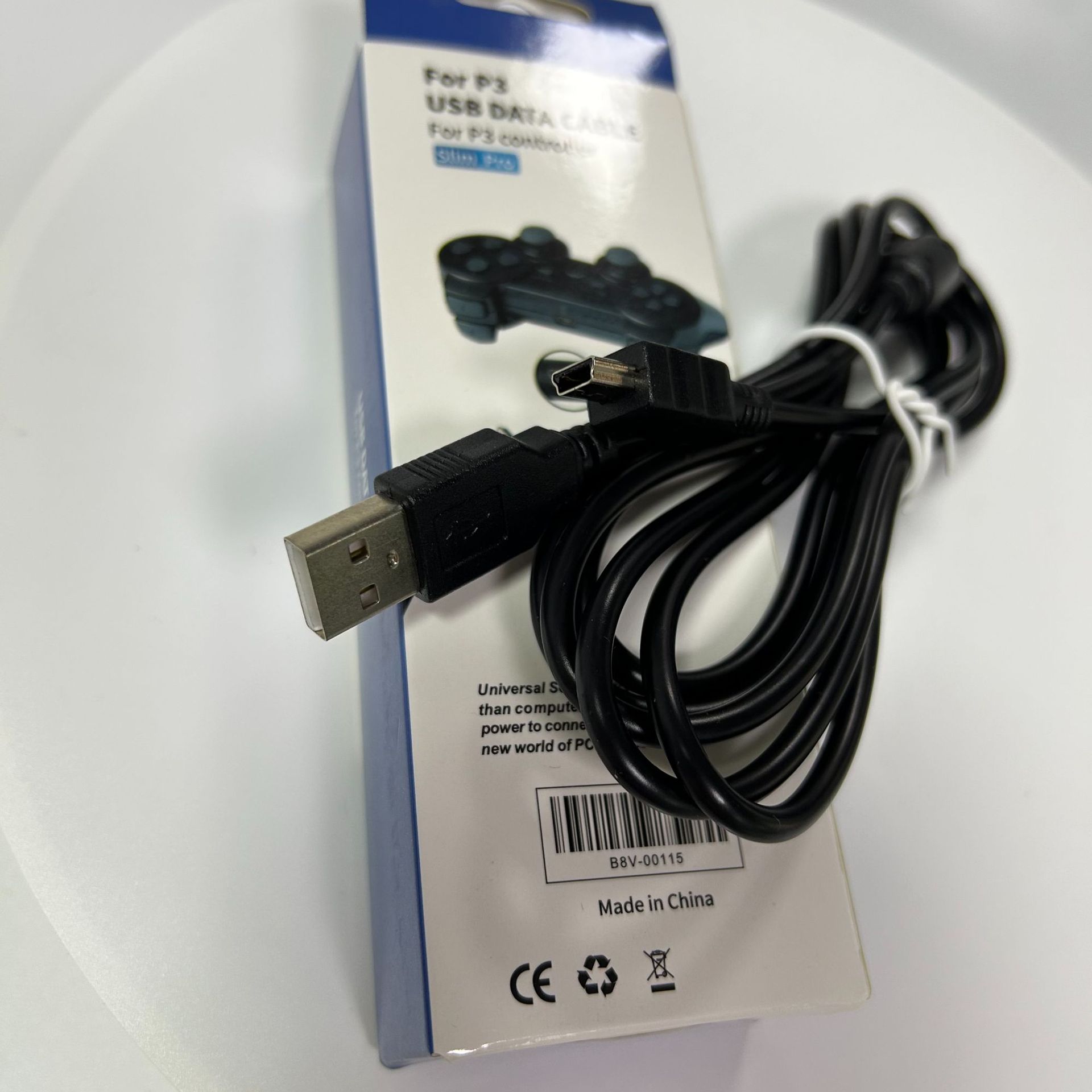 P3手柄充电线数据线 P3手柄T口充电线USB线1.8M带磁环纯铜高品质