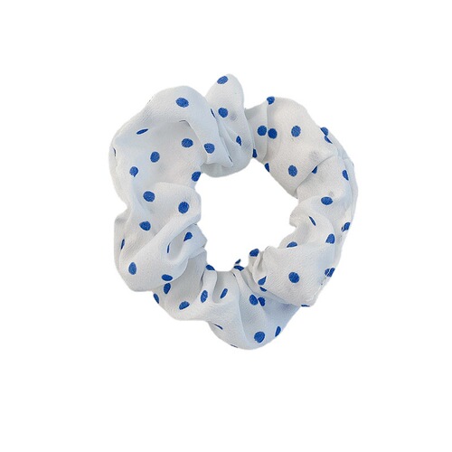 JK fruit-style large intestine hair tie French waffle fabric BM head rope Korean simple and gentle hair rope hair accessories for women