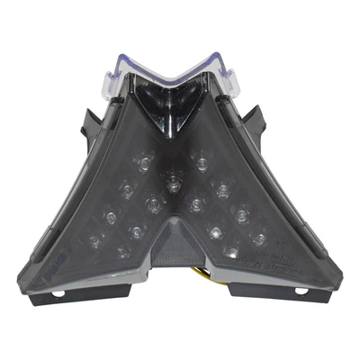 Suitable for Apulian APRILIA Tuono 125 1100 V4 modified LED tail light brake turn signal (Motorcycle tail) - smoky-black
