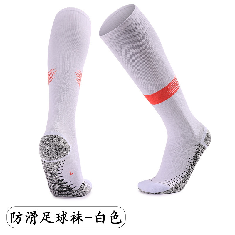 Calcetines de entrenamiento de tubo alto para hombre, fondo de toalla, calcetines de béisbol antideslizantes que absorben el sudor, calcetines de fútbol de tubo largo sin hueso
