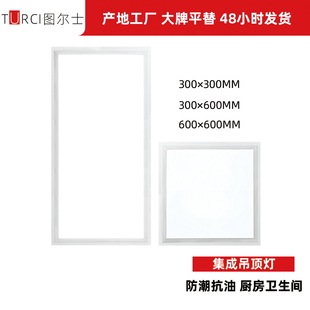 Led Panel Light 300600 Kitchen Bathroom Aluminum Gusset Integrated Ceiling Light Aisle Office Flat Panel Light