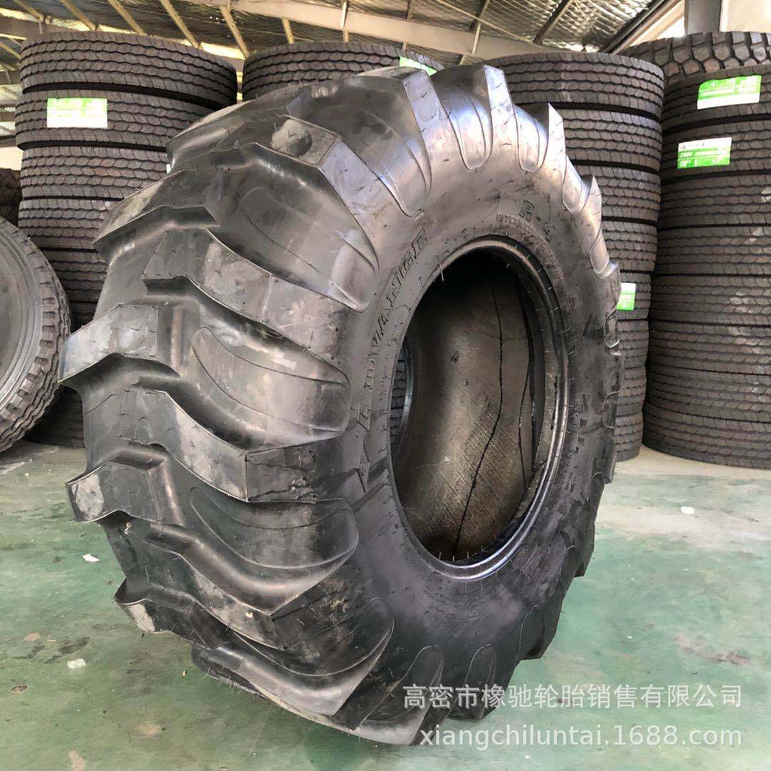 工程机械反铲挖掘机轮胎21L-28 两头忙 花纹