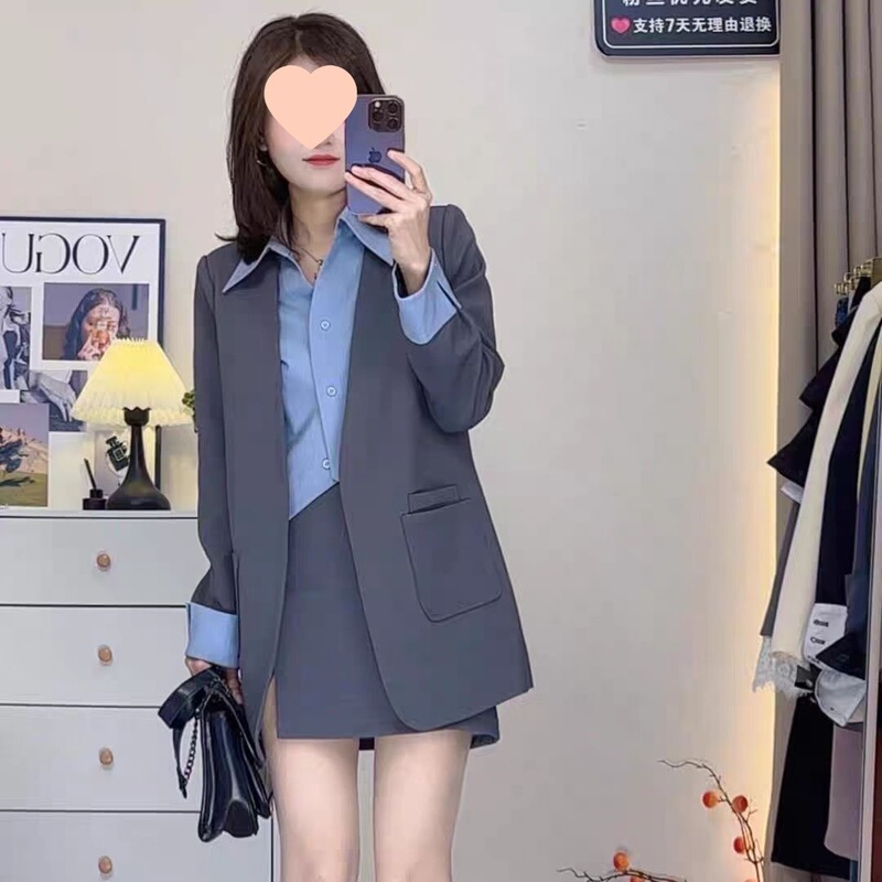 Angola Red Street Style Retro PU Leather Suit 2024 Spring/Autumn New Loose Hong Kong Style Leather Jacket Women's Top Angola Red Street Style Retro PU Leather Suit 2024 Spring/Autumn New Loose Hong Kong Style Leather Jacket Women's Top