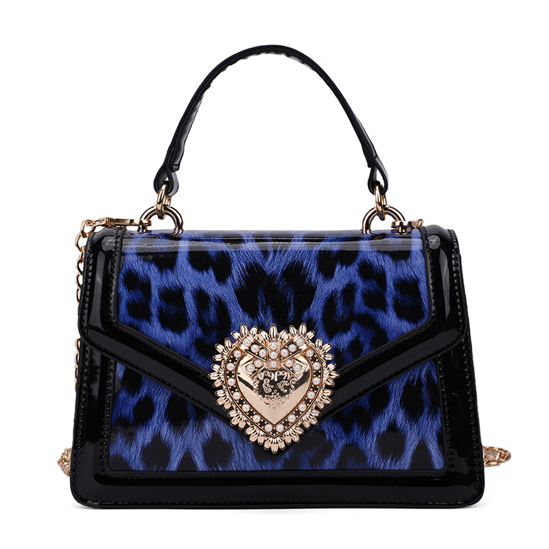 Bolso de alta calidad con textura 2025 nuevo bolso de cadena para mujer bolso de hombro con estampado de leopardo retro bolso de mensajero de amor de moda