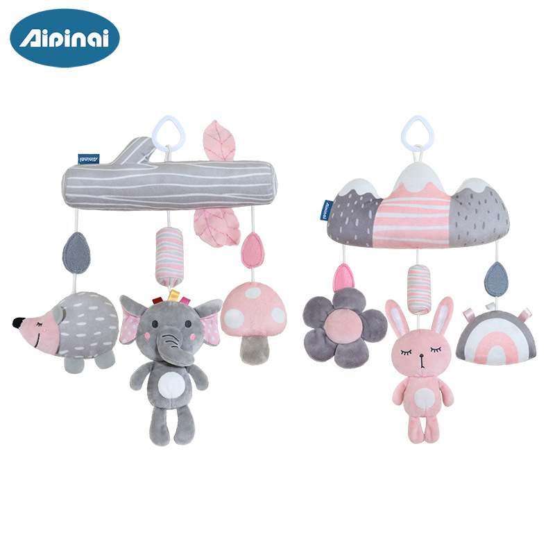 Aipinqi bebé cama rosa colgar campana de viento animal recién nacido colgante campana de viento juguetes colgantes en stock
