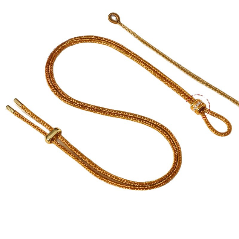 Laopou con colgante de oro cuerda tejida a mano brújula de ocho tesoros cuerda de colgante de jade de seguridad cuerda de grasa