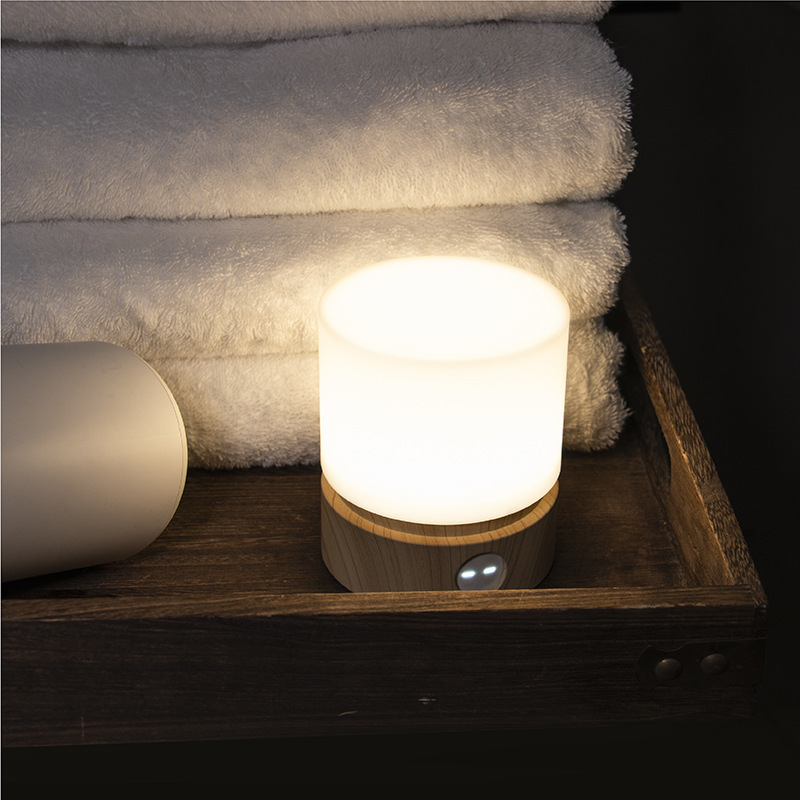 国境を越えた新製品hb k円柱ランプ充電可能な夜灯ベッドのベッドのデスクトップled電気スタンド無タッチ呼吸雰囲気ランプ|undefined