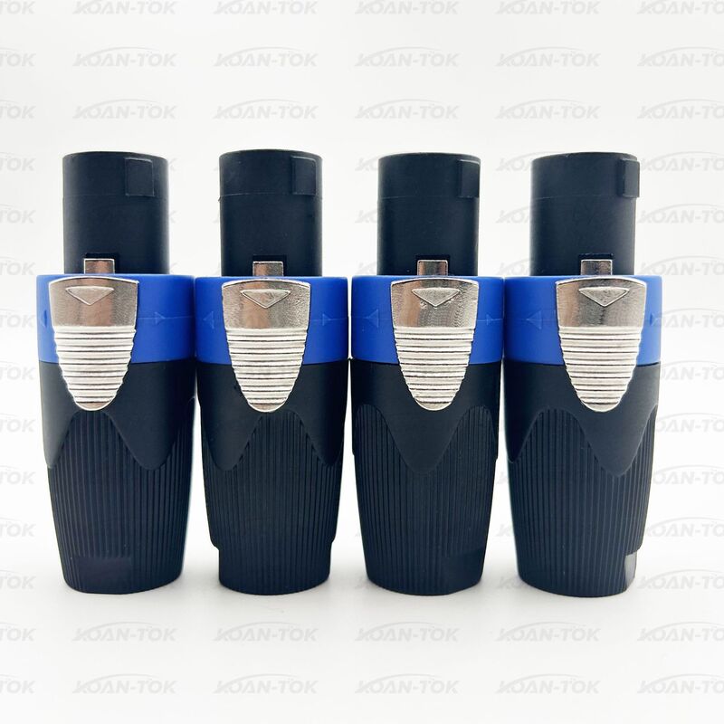 Audio speaker connector four-core professional speaker plug amplifier speaker cable audio box cable card agricultural connector Ohm head