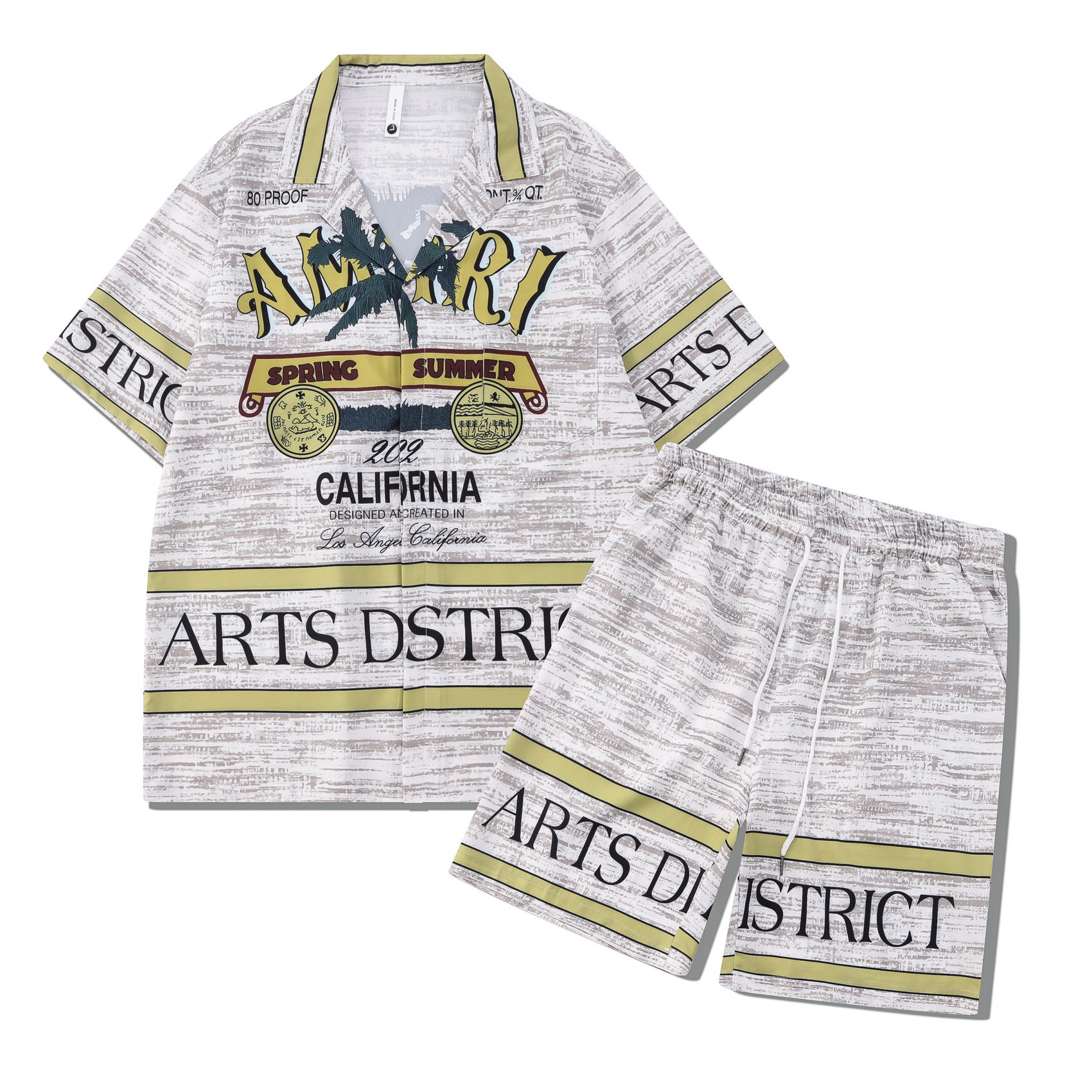 Beach Men And Women Short Sleeve Shirt Outfit