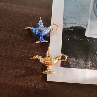 Latin lamp brooch new cross-border hot selling alloy dripping lamp brooch simple all-match clothing pin