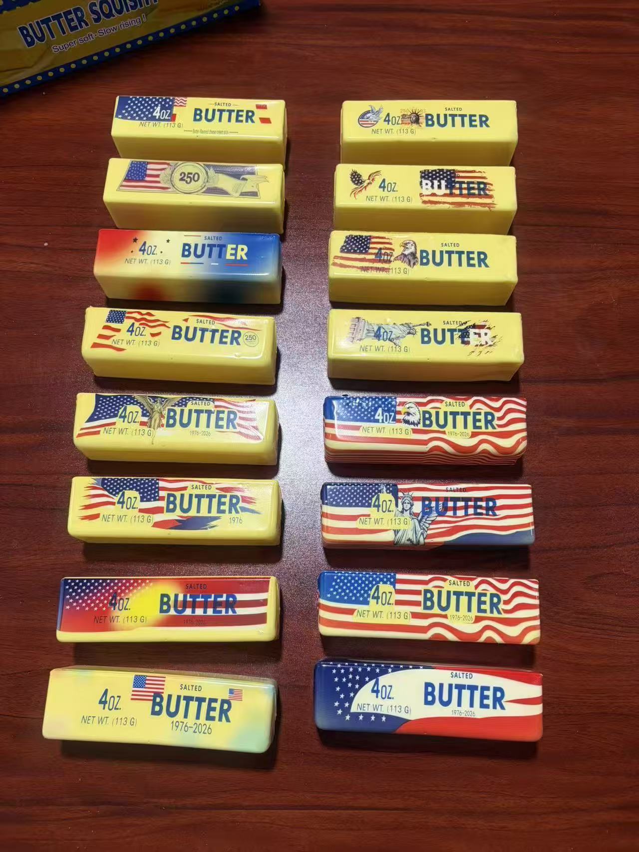 Super húmedo suave lentamente de vuelta i Big Mac mantequilla barra de mantequilla de rebote lento pellizco pellizco juvenil descompresión