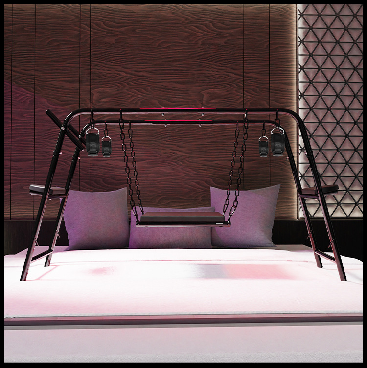 Jiuai Adult Bondage Swing Set with Metal Handcuffs and Restraint Pads for Couples — detail image 14