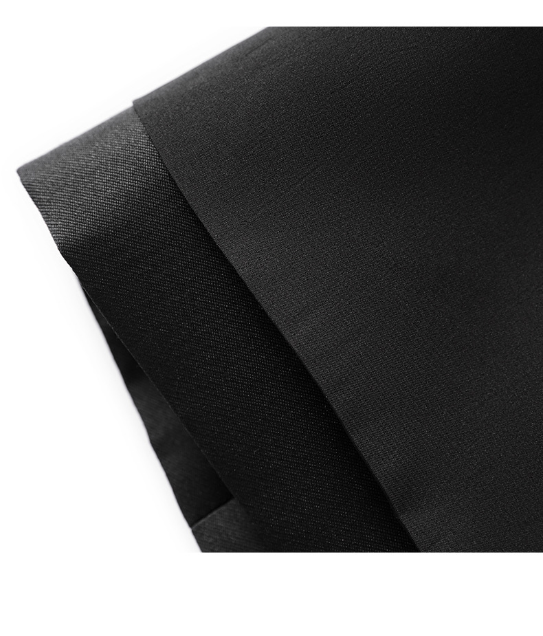 Váy liền nữ lụa phối satin organza tay ngắn thắt eo — Màu đen chi tiết 20