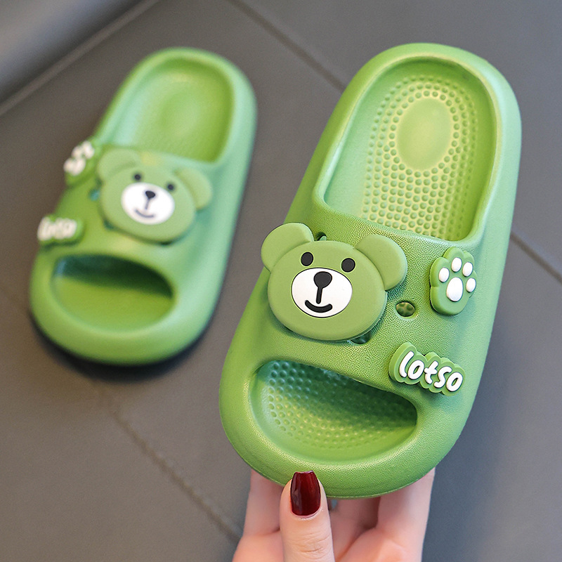 Children's slippers summer boys' cute indoor non-slip soft bottom eva shit feeling bathroom bath children's slippers for women