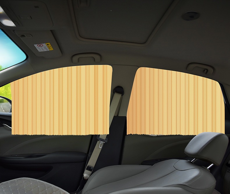 Car Window Curtain Straps, Magnetic Track Sunshade, Car Window Sunshade, Heat Insulation and Sun Protection, Car Sunshade