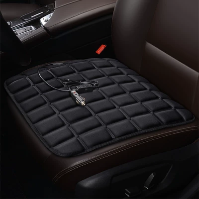 Multi-function pad, Car heated seat cushion, 12V - 12v-square-black-front-seat-cushion