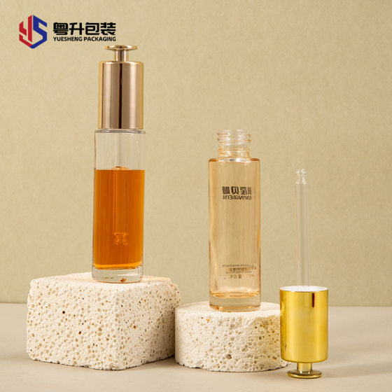 30ml drip pump bottle Teletubbies press dropper bottle essential oil bottle hyaluronic acid small needle bottle skin care products sub-bottled