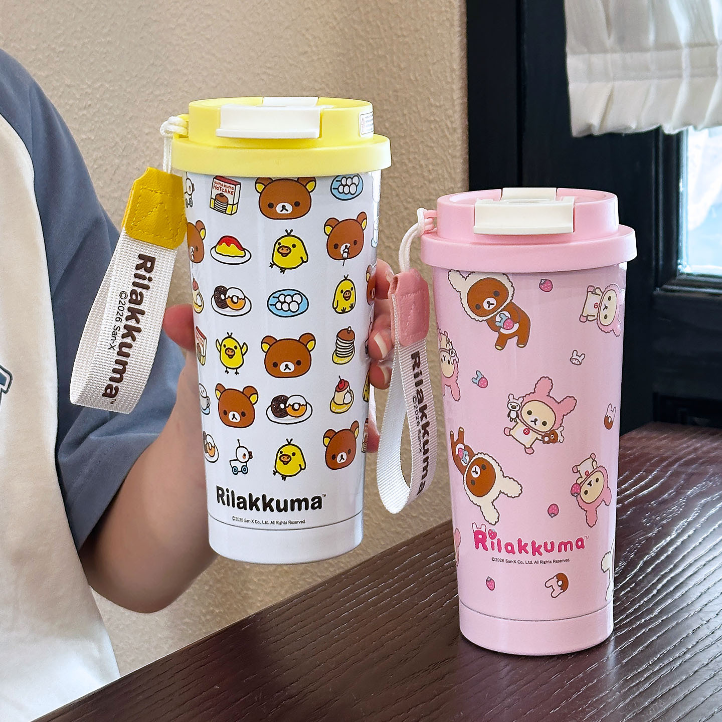 Auténtico relajado oso 2026 nuevo tipo de taza de agua para chicas de alto valor 316 taza de café de oficina de acero inoxidable