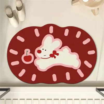 Absorbent Foot Mat Diatom Mud | Avtomobil döşəmə paspasları - cherry-puppy-4060cm-diatom-mud-small-size