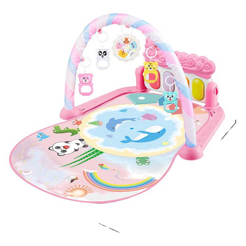 Baby Pedal Piano Fitness Stand Music 0-36 Months Baby Crawling Mat Educational Early Education Toys Cross-Border Southeast Asia