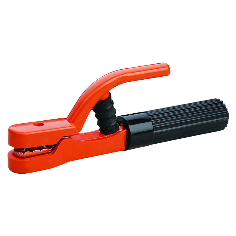 Pinzas de soldadura al por mayor de la fábrica de origen, pinzas de soldadura no calientes, clips de soldadura de diamante negro anticaídas, pinzas de soldadura de grado industrial de 500A. image 9