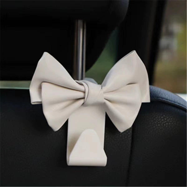 With bow, white