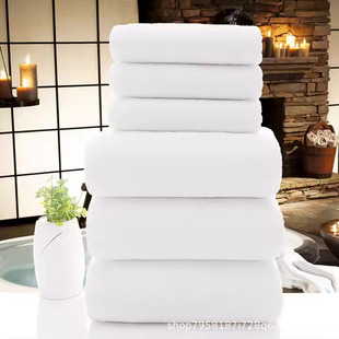 Bath Towel Cotton Five-star Hotel Bath Towel Cotton Wholesale Thickened Extra Large Absorbent White Cotton Bath Towel