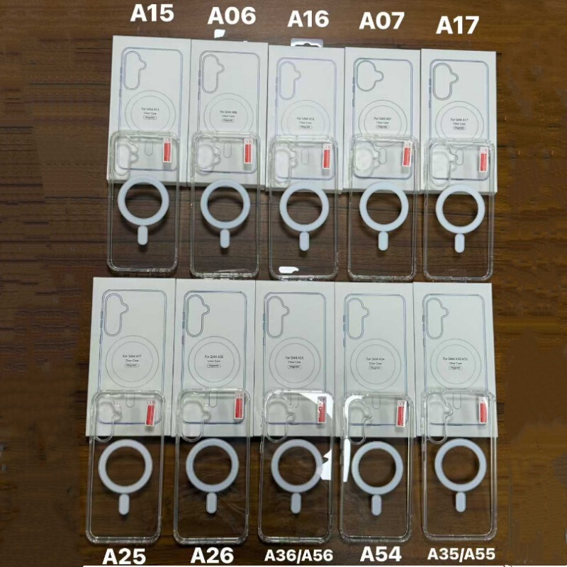 For Samsung S24ultra case s23 acrylic s25 anti-drop Magsafe protective case A36 magnetic suction phone case