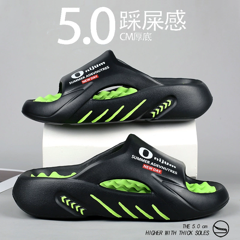 Тапочки мужские, мужские сандалии, новая верхняя одежда, популярные спортивные массажные тапочки, пляжные сандалии на ощупь, сандалии большого размера.