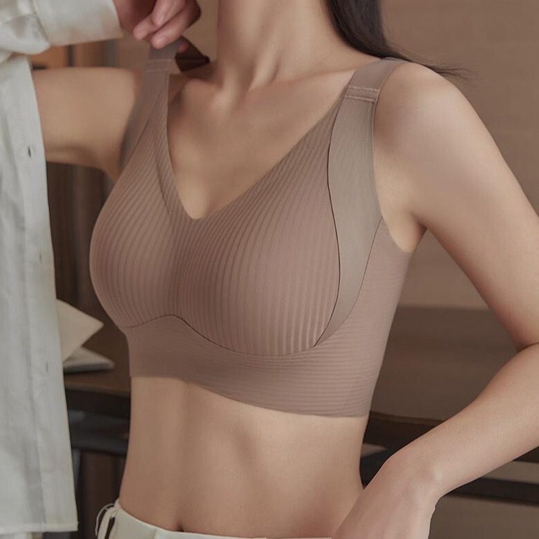 High-Quality, Seamless Anti-Sagging Bras That Make Large Breasts Appear Smaller. Supports Cross-Border Wholesale