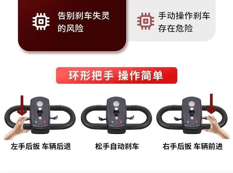 Electric Four-Wheel Scooter for the Elderly, Small Household Folding Mobility Aid Vehicle, Gift for the Back-To-School Season