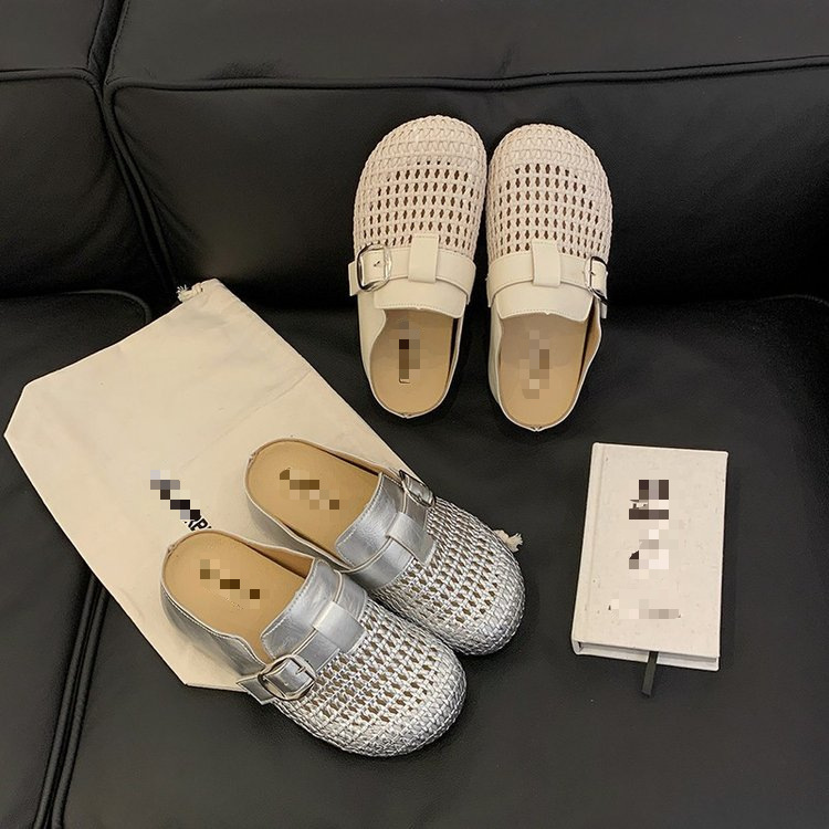 Baotou aumento de altura zapatillas de un pie de mujer verano outdoor hollow sluggish 2026 nuevas zapatillas breathables Burken