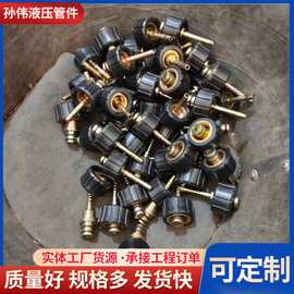 洗车机管接头高压水枪管铜螺母接头清洗机管22*1.5公头洗车管接头