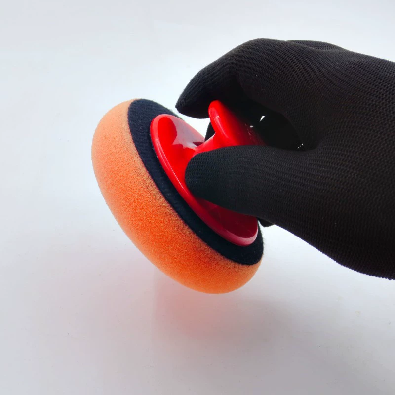 Полировальная и вощеная губка с ручкой, губка для вощения автомобиля, инструмент для мойки автомобилей, ручная восковая обработка, инструмент для косметической вощения