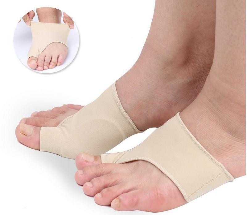 Hallux valgus corrector pulgar ortopédico calcetines completo conjunto grande pie hueso día y noche dedo separador de silicona separador