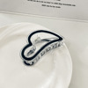 Blue high advanced crab pin, big hair accessory, hairgrip, shark, hairpins, new collection, gradient, high-quality style