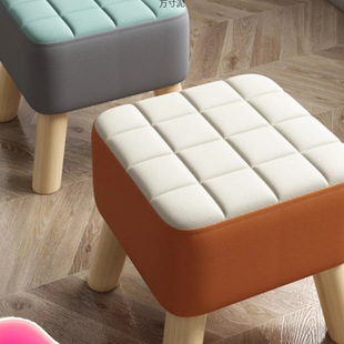 Simple Internet Celebrity Small Stool Technology Cloth Sofa Stool Square Stool Household Adult Sturdy Coffee Table Stool Low Stool Wholesale