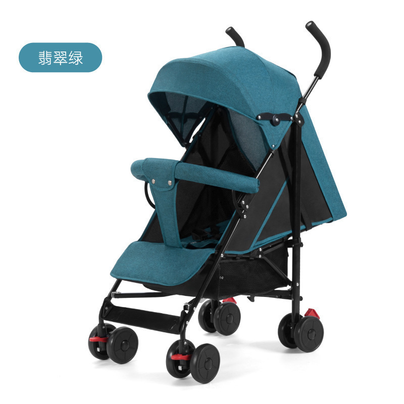Fábrica directa al por mayor cochecito de bebé puede sentarse y acostarse ligero plegable coche de paraguas de mano para niños un agente