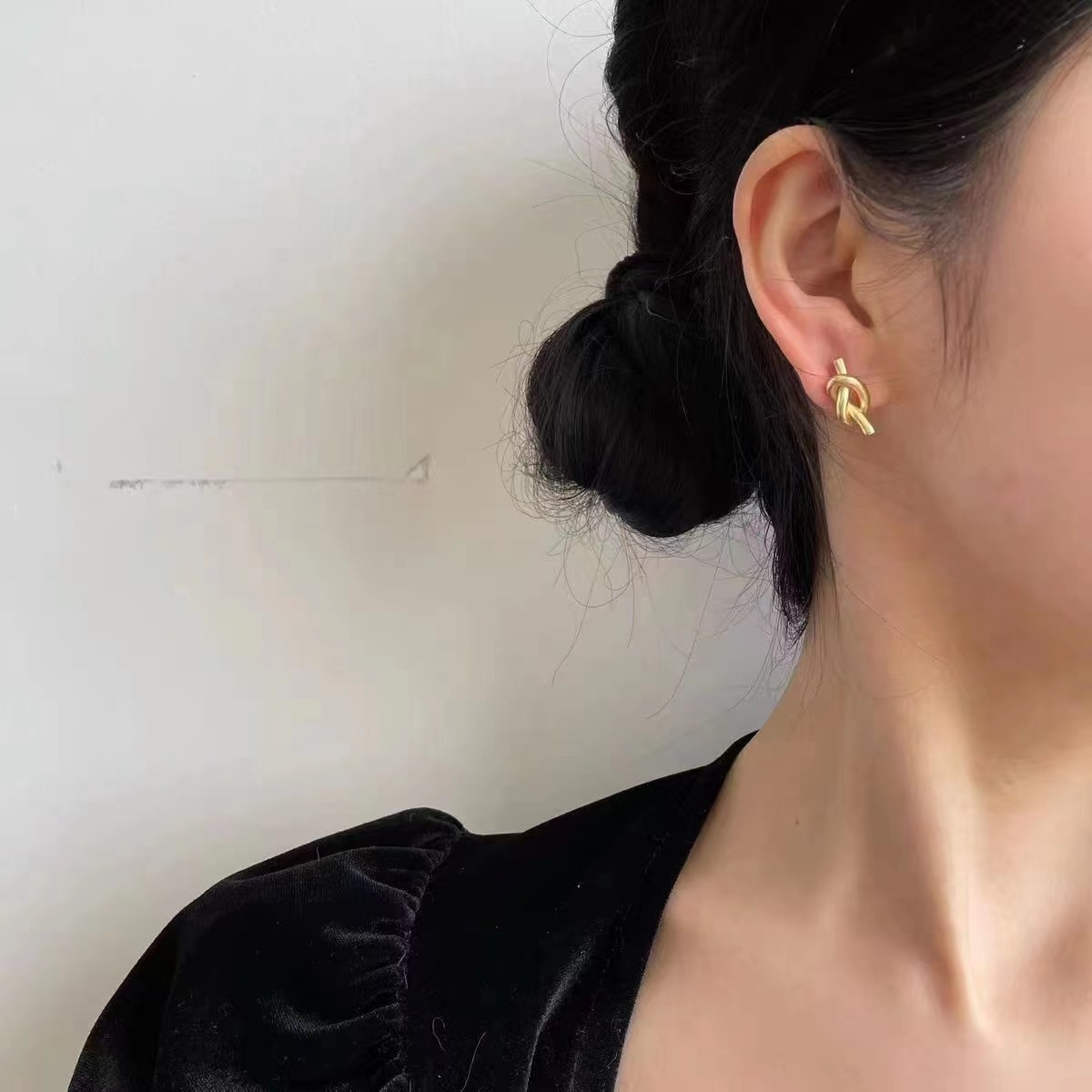 Fashion Geometric Titanium Steel Plating Earrings 1 Pair