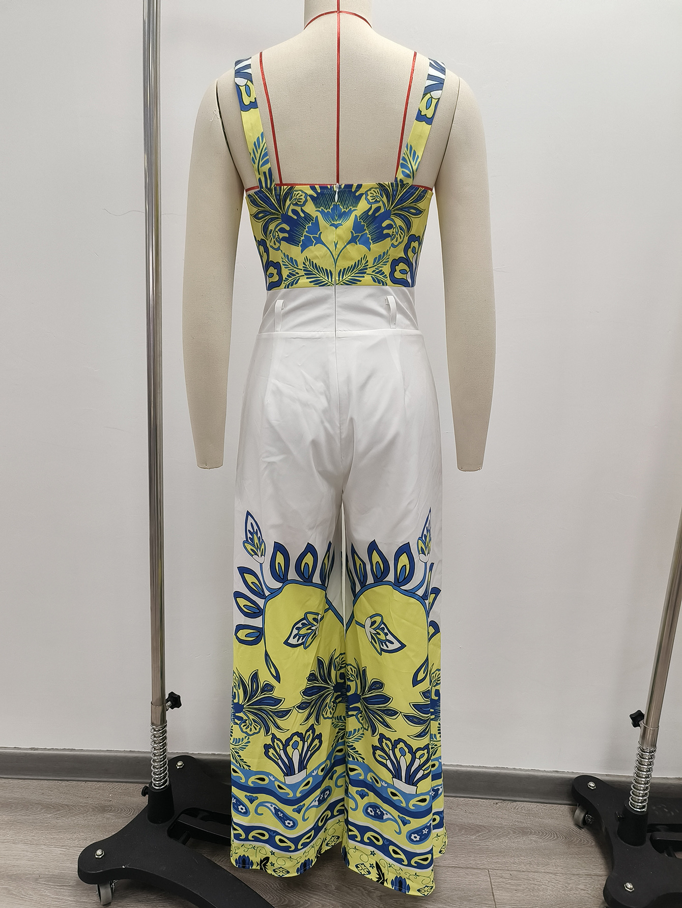 Jumpsuits Pants Type Beach Occasion Regular Fit Fit Type Women's Beach Vacation Printing Full Length Jumpsuits
